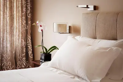 Cama o camas de una habitación en Hotel Rector