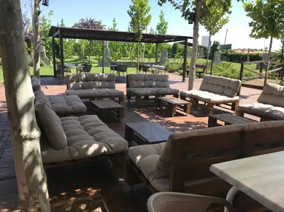 Zona de estar de Hotel Mozárbez Salamanca