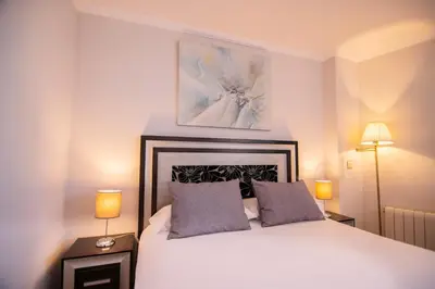 Cama o camas de una habitación en Hotel Rua Salamanca