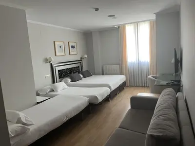 Cama o camas de una habitación en Hotel Rua Salamanca