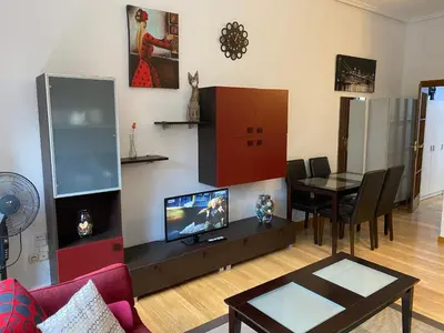 Una televisión o centro de entretenimiento en Apartamento Libreros Centro Histórico - PARKING GRATIS