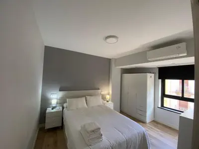 Cama o camas de una habitación en I Precioso apartamento en el corazón de Salamanca