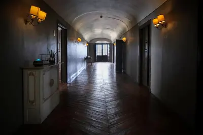 Plano de CASA RURAL PALACIO CONDE DE ALDANA con piscina entre encinares y dehesas