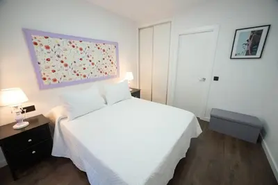 Cama o camas de una habitación en Las Dos Catedrales 2