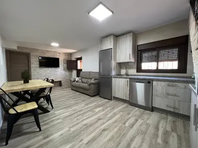 Una cocina o zona de cocina en Casa Rural 