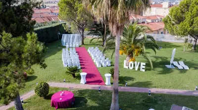 Jardín al aire libre en Velada Mérida