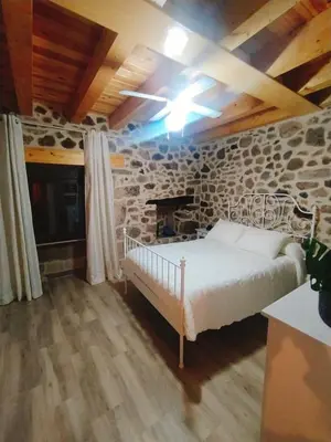 Cama o camas de una habitación en CASA RURAL LA TORRITA
