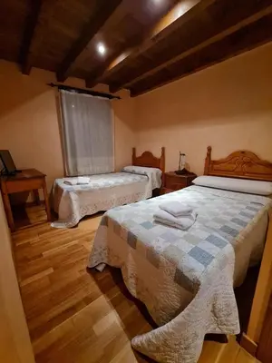 Cama o camas de una habitación en Los Moranegos