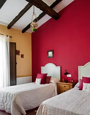 Cama o camas de una habitación en Casa Rural El Caldero Sierra de Béjar
