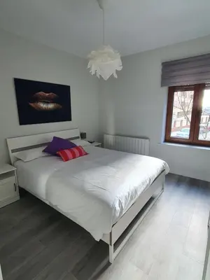 Cama o camas de una habitación en Casa albalunasss