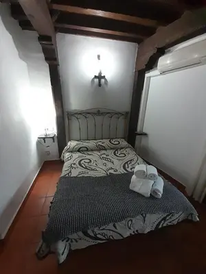 Cama o camas de una habitación en Hotel Rural Sierra de Francia