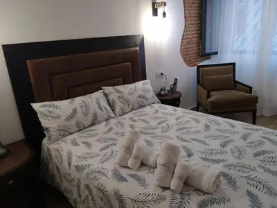 Cama o camas de una habitación en Casa rural Maila