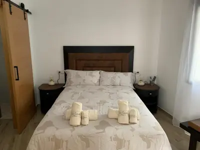 Cama o camas de una habitación en Casa rural Maila