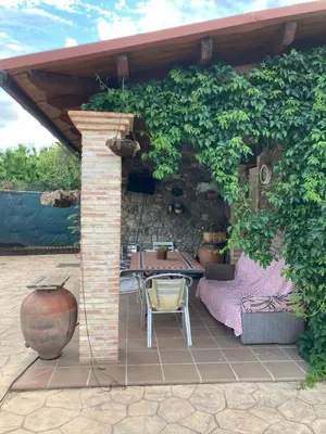 Jardín al aire libre en Casa Rural Las Picotas