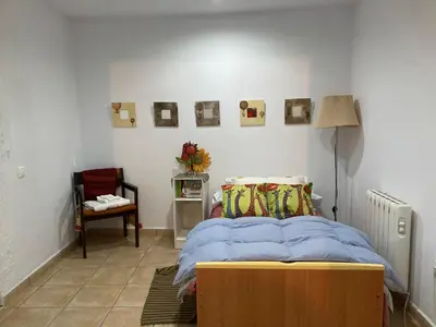Cama o camas de una habitación en La Casina Apartamento Turistico centro Plasencia AT-CC-0650