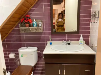 Un baño de La Casina Apartamento Turistico centro Plasencia AT-CC-0650