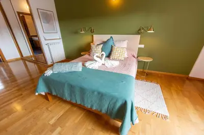 Cama o camas de una habitación en Gredos Abantera