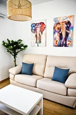 Zona de estar de Apartamentos Turaca