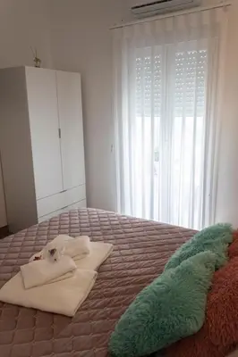 Cama o camas de una habitación en Tres Torres Apartamento Turístico