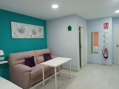 Zona de estar de Estudios La Casina