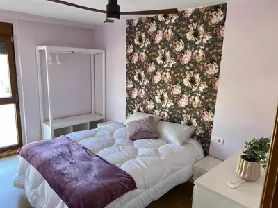 Cama o camas de una habitación en Almamater salamanca