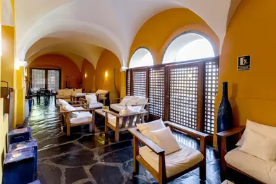 Zona de estar de Hotel Conventual de Alcántara
