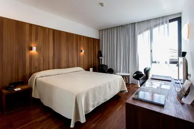 Cama o camas de una habitación en Hotel Conventual de Alcántara