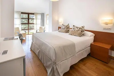 Cama o camas de una habitación en Hotel Hurdes Reales