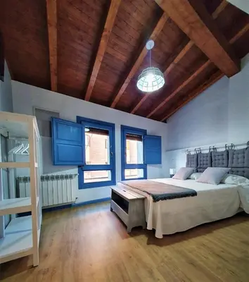 Cama o camas de una habitación en Casa Albarrana