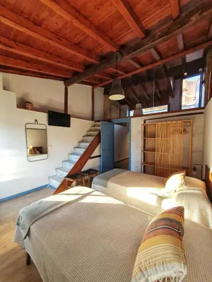 Cama o camas de una habitación en Casa Albarrana