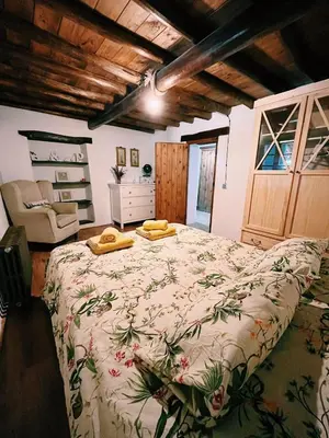 Cama o camas de una habitación en Casa La Rocita