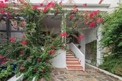 Jardín al aire libre en Casa rural collao de lobo