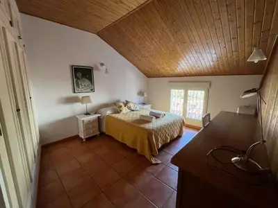 Cama o camas de una habitación en Casa rural collao de lobo