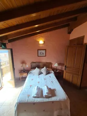 Cama o camas de una habitación en Casa Rural La Pantizuela