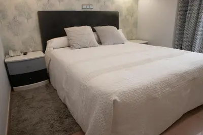 Cama o camas de una habitación en Hotel Las Moradas