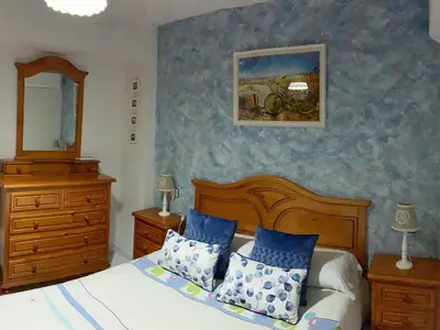 Cama o camas de una habitación en Holiday Home in Villamiel with Mountain Views