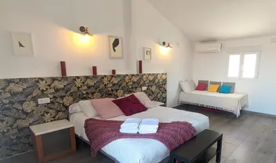 Cama o camas de una habitación en La Dubanesa
