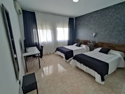 Cama o camas de una habitación en Las Talliscas