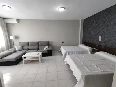 Cama o camas de una habitación en Las Talliscas