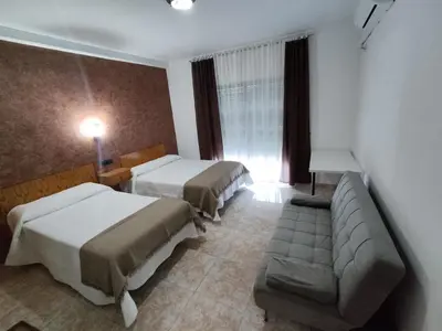 Cama o camas de una habitación en Las Talliscas