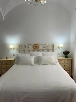 Cama o camas de una habitación en Casa Rural Mijarra ****