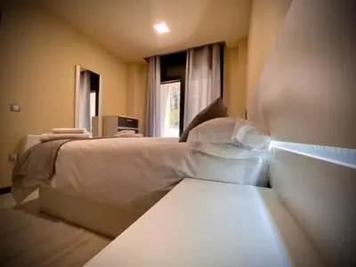 Cama o camas de una habitación en Mi Refugio