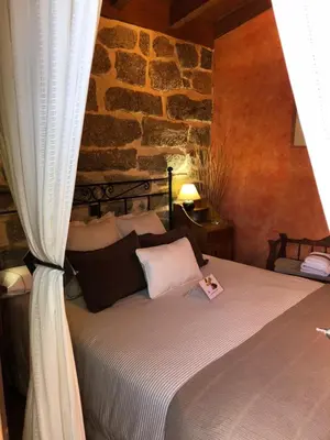 Cama o camas de una habitación en El Balconcillo del Alberche
