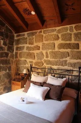 Cama o camas de una habitación en El Balconcillo del Alberche