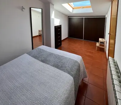 Cama o camas de una habitación en El Cielo De Mogarraz