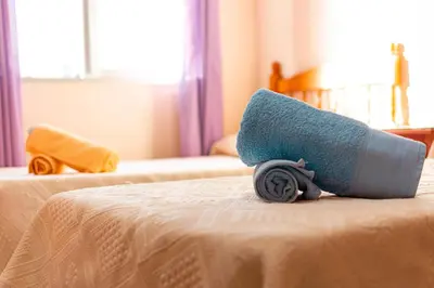 Cama o camas de una habitación en El nido de Cigüeñas