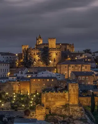 Vista general de Cáceres o vista desde el apartamento