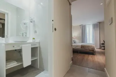 Cama o camas de una habitación en Olivae Hostal Boutique