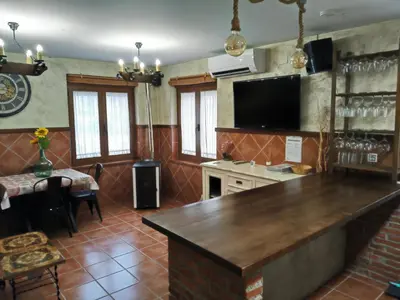 Una televisión o centro de entretenimiento en VuT Casa Fabe12