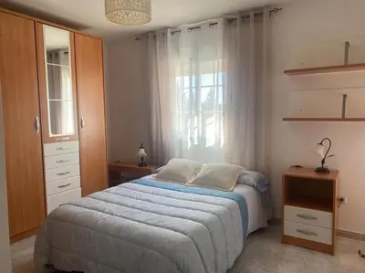 Cama o camas de una habitación en Vivienda Las Vistas